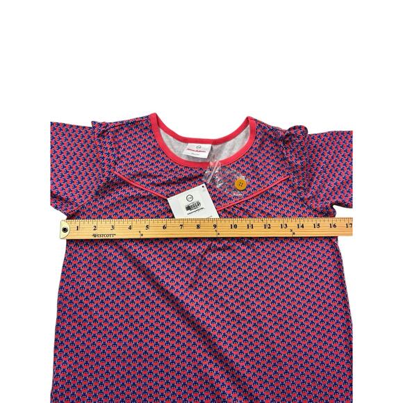 Hanna Andersson Girls 150 US Size 12 Short Sleeve Owls Knit Stretch Dress NWT - Picture 16 of 16